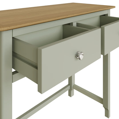 Taberno 2 Drawer Dressing Table – Sage Green