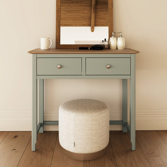 Taberno 2 Drawer Dressing Table – Sage Green