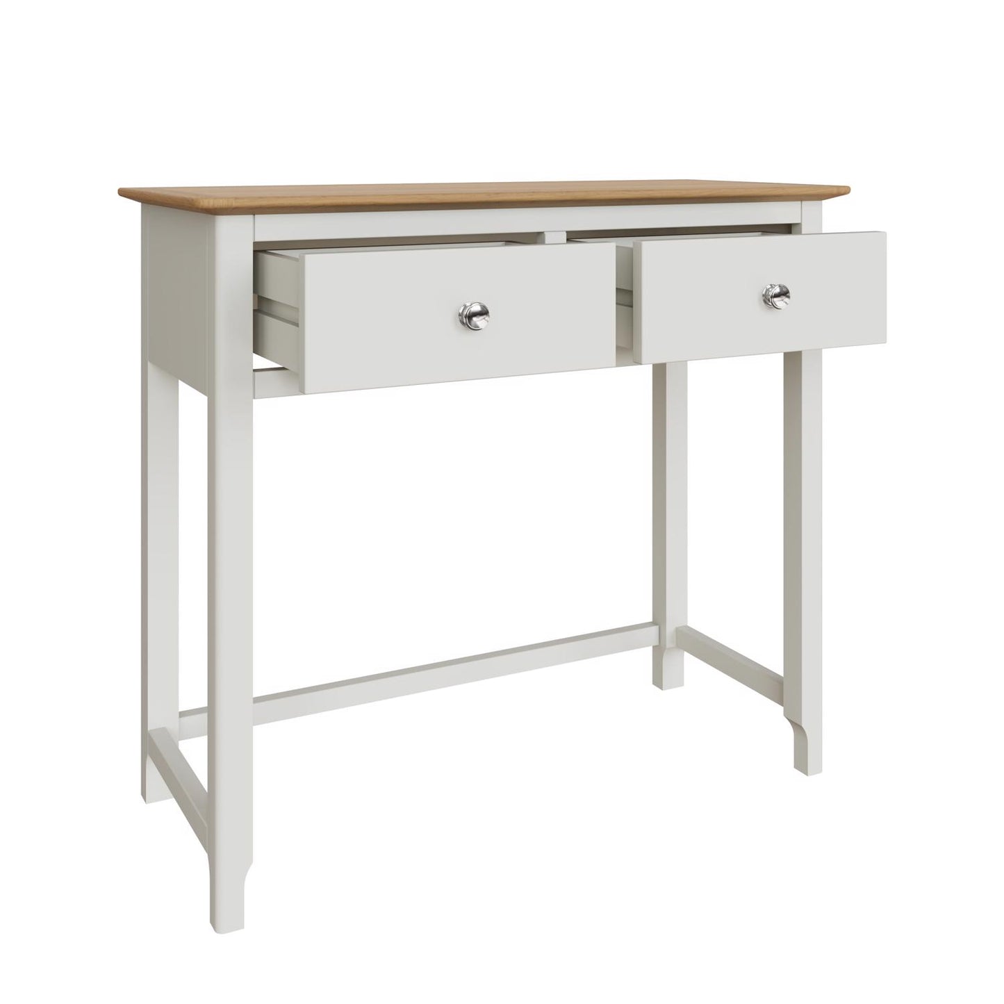 Taberno 2 Drawer Dressing Table in Linen White