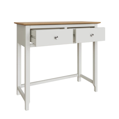 Taberno 2 Drawer Dressing Table in Linen White