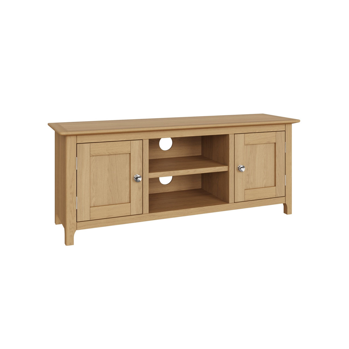 Taberno Oak 2 Door TV Unit in Natural Oak