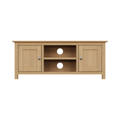 Taberno Oak 2 Door TV Unit in Natural Oak