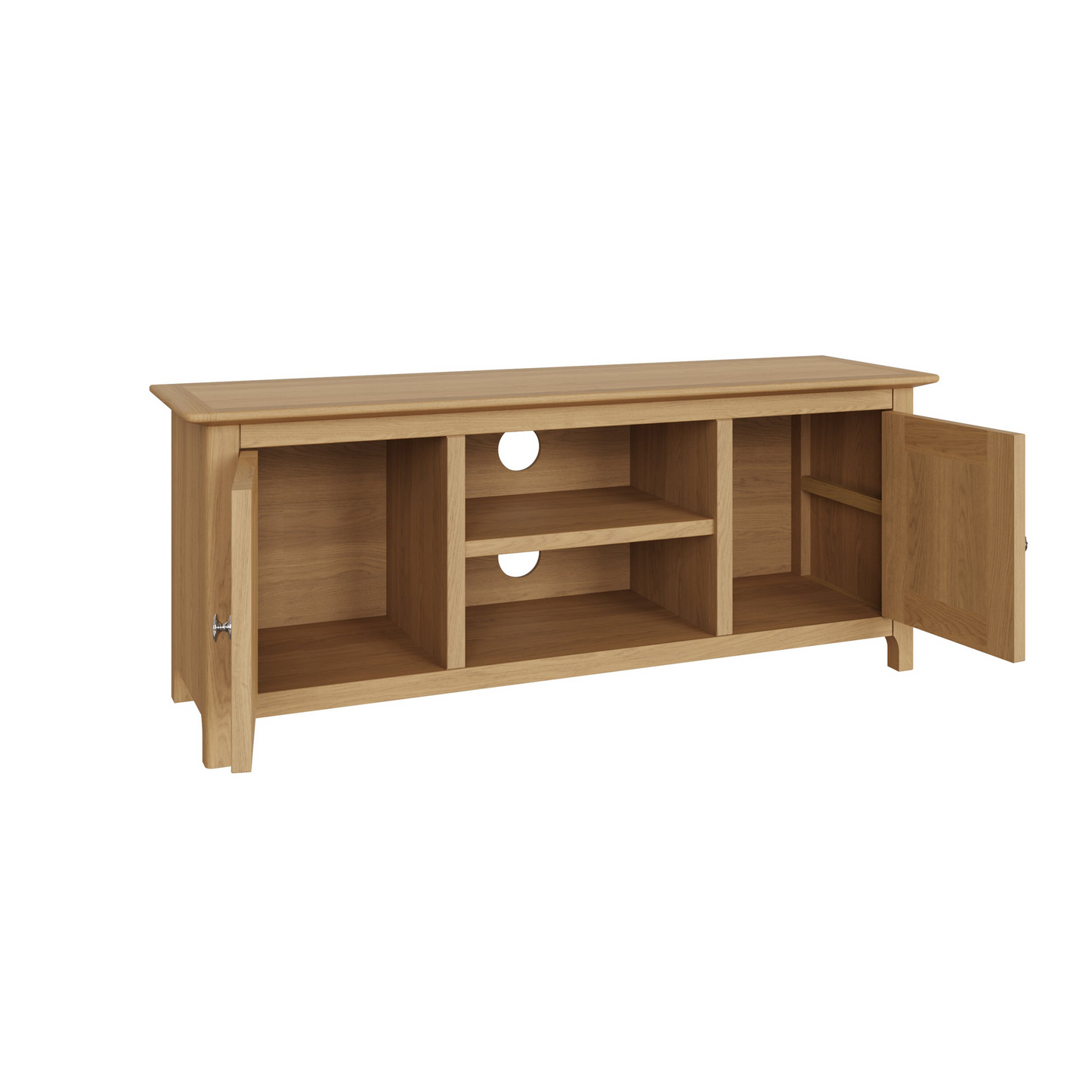 Taberno Oak 2 Door TV Unit in Natural Oak