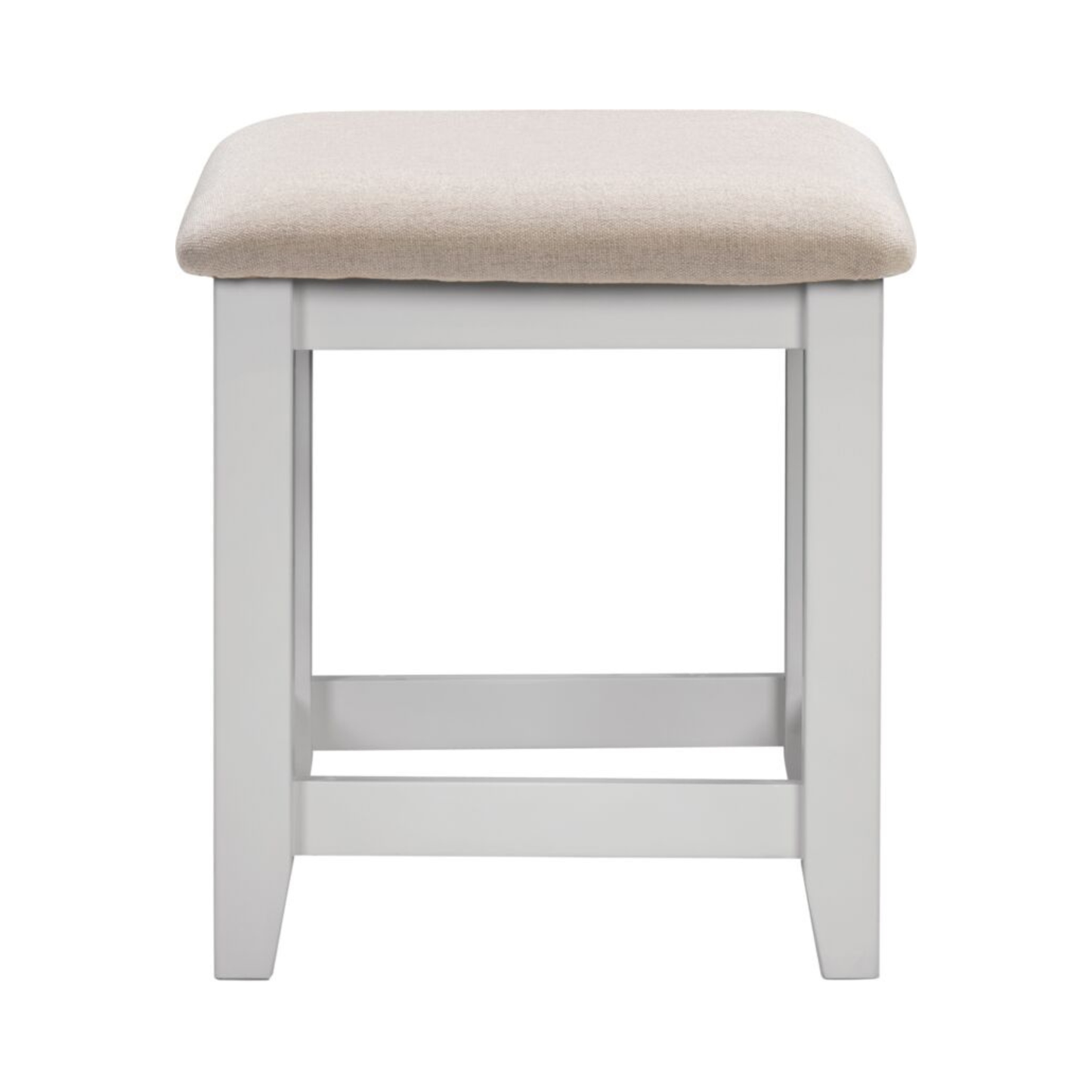 Windsor Dressing Table Stool - Pebble Grey/Oat Fabric
