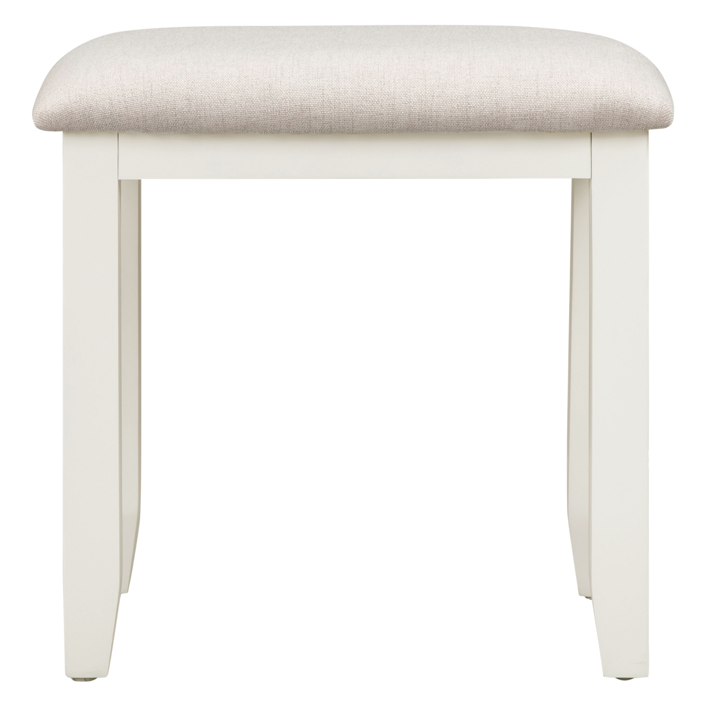 Bordeaux Dressing Table Stool Pebble Grey Oat Fabric Seat