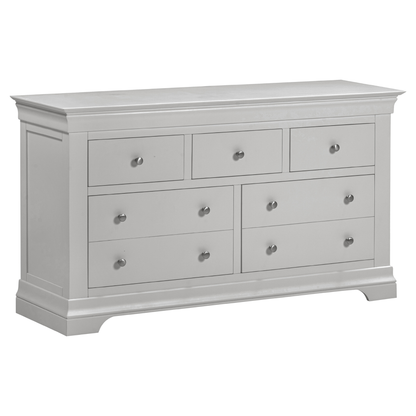 Bordeaux 3+2 Drawer Chest Pebble Grey Modern Storage