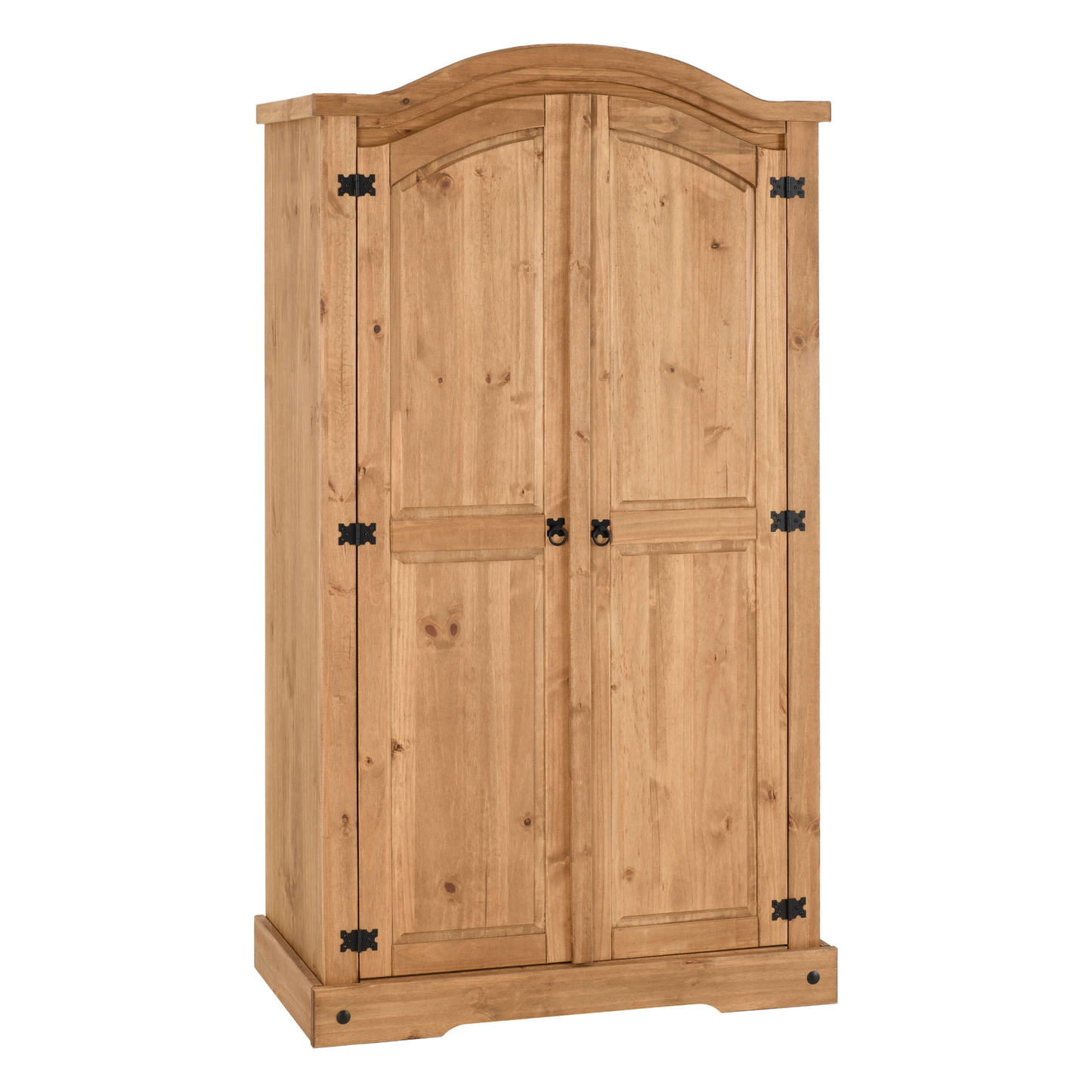 Corona 2 Door Wardrobe Distressed Waxed Pine