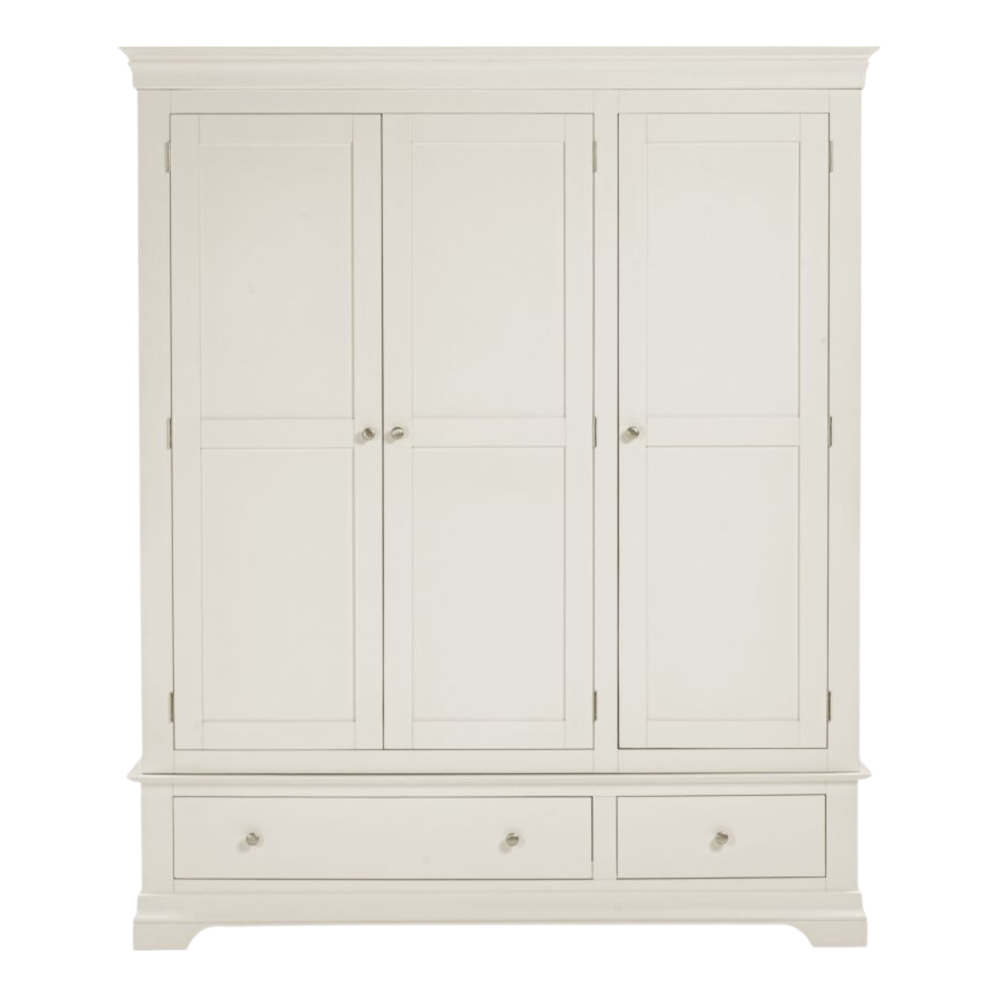 Bordeaux 3 Door Wardrobe Ivory Modern Storage Solution