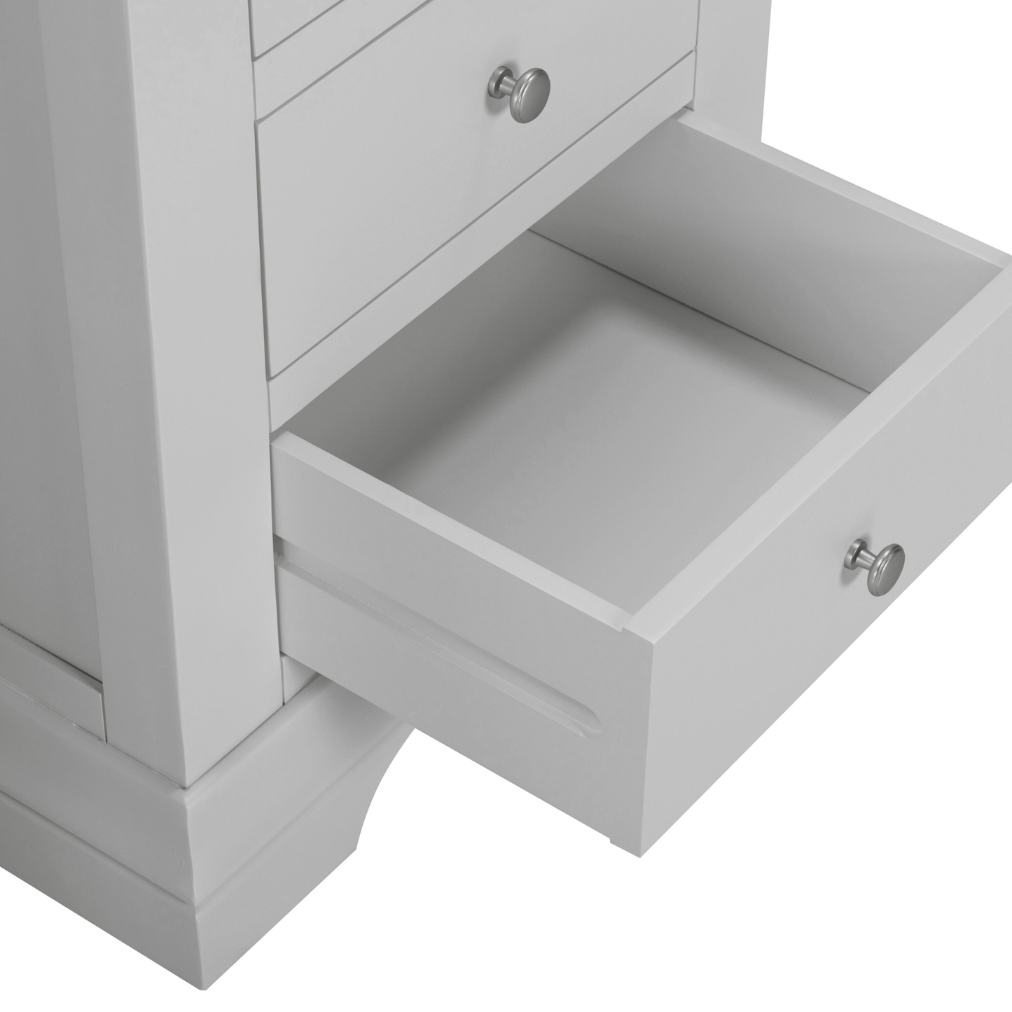 Bordeaux 3 Drawer Dressing Table Pebble Grey Vanity Desk