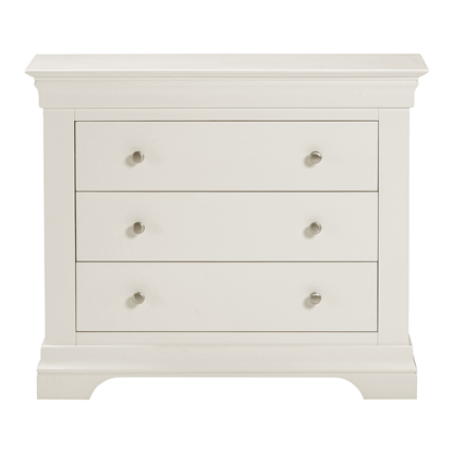 Bordeaux 3 Drawer Chest – Ivory Storage Solution