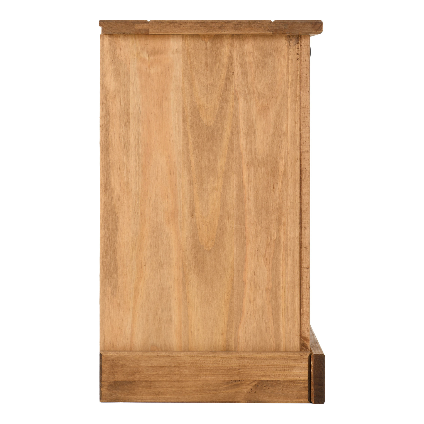 Corona 3 Drawer Bedside Distressed Waxed Pine