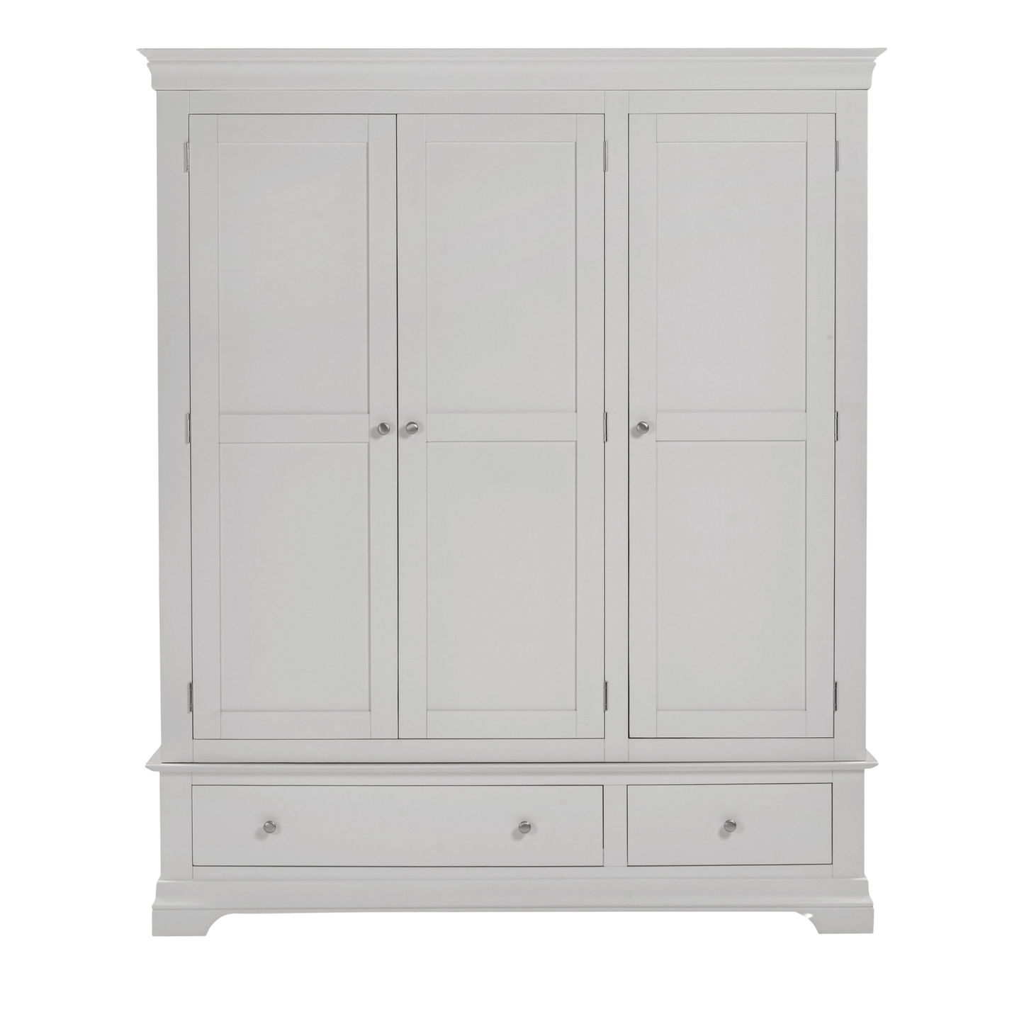 Bordeaux 3 Door Wardrobe Pebble Grey Modern Storage Solution