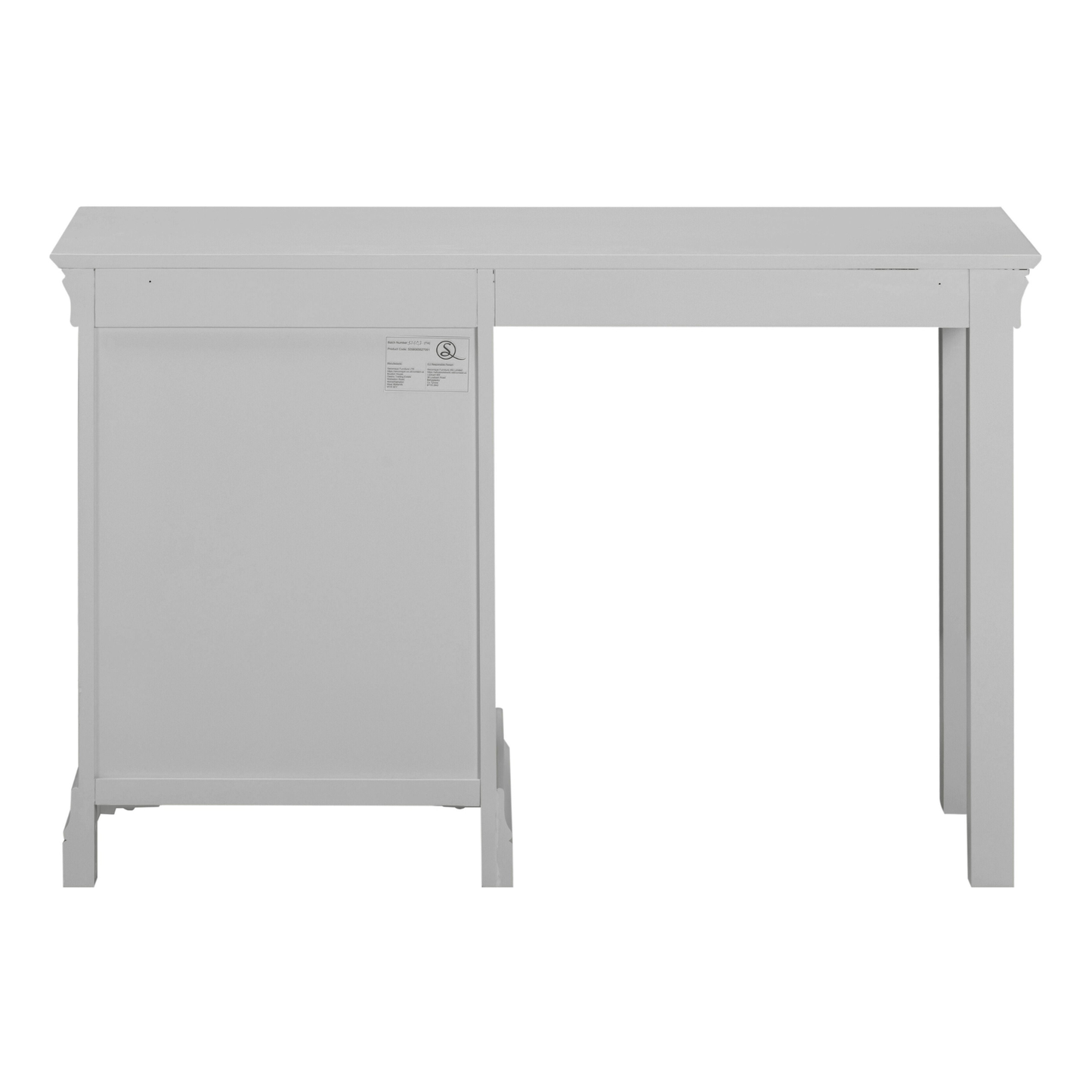 Bordeaux 3 Drawer Dressing Table Pebble Grey Vanity Desk