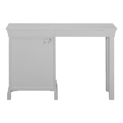 Bordeaux 3 Drawer Dressing Table Pebble Grey Vanity Desk