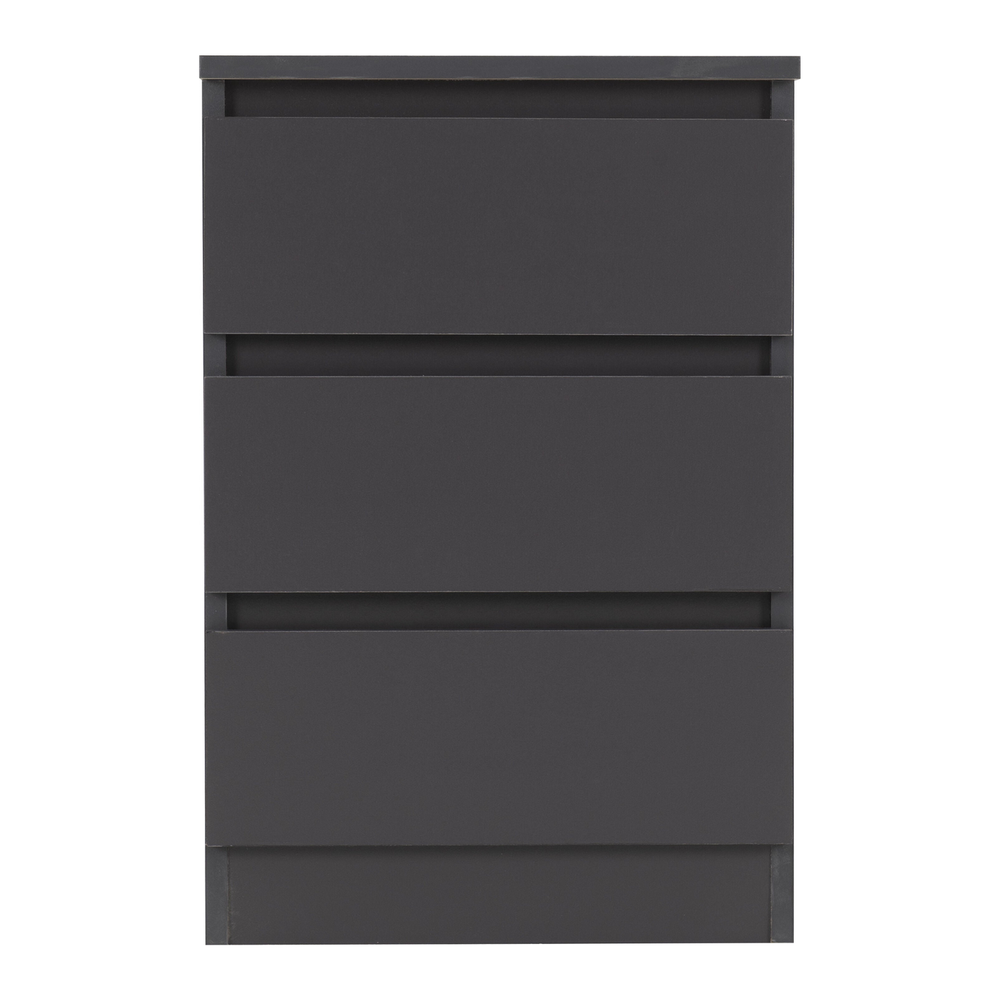 Malvern 3 Drawer Bedside – Grey Storage