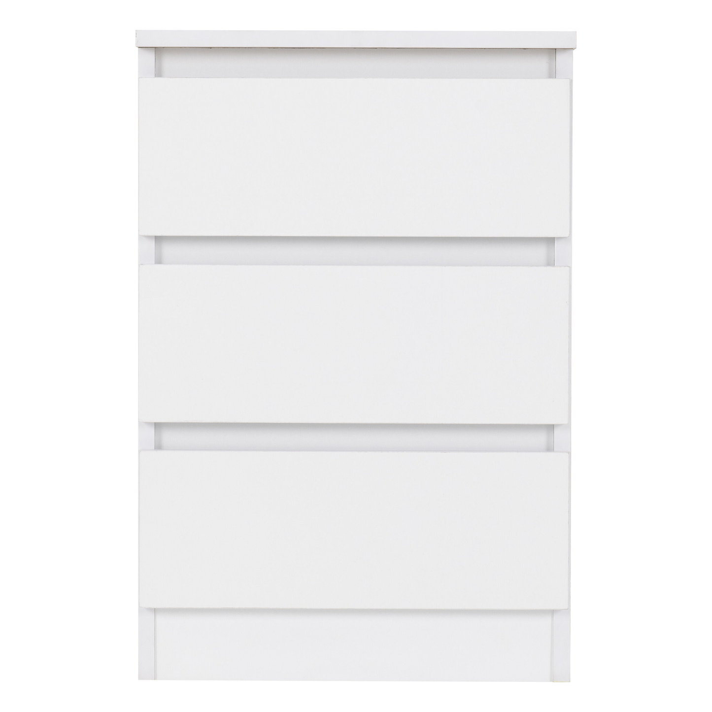 Malvern 3 Drawer Bedside – White Storage