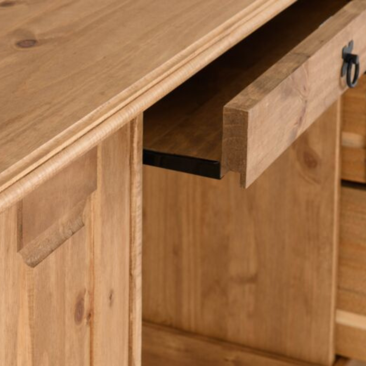 Corona Computer Desk - Distressed Waxed Pine