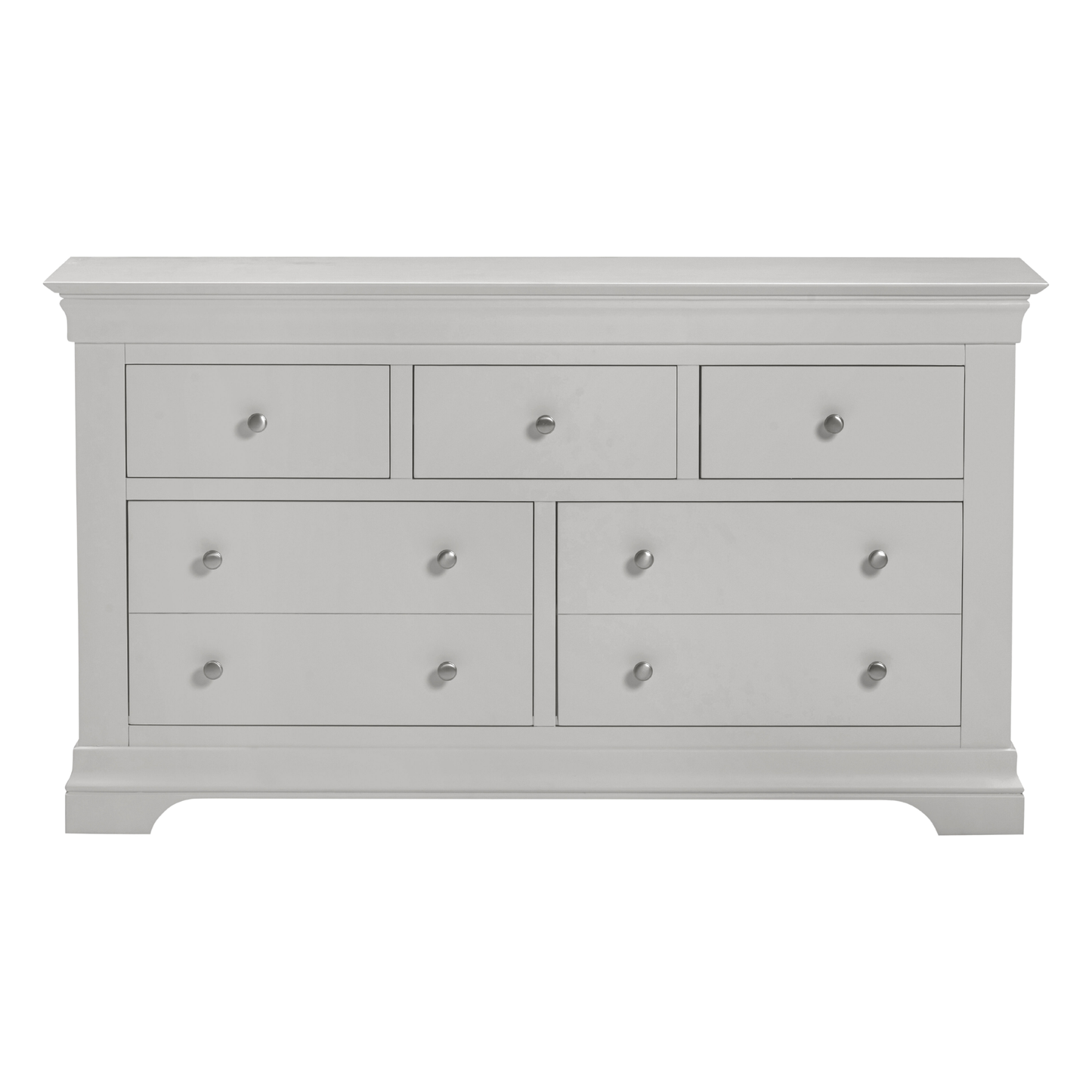 Bordeaux 3+2 Drawer Chest Pebble Grey Modern Storage