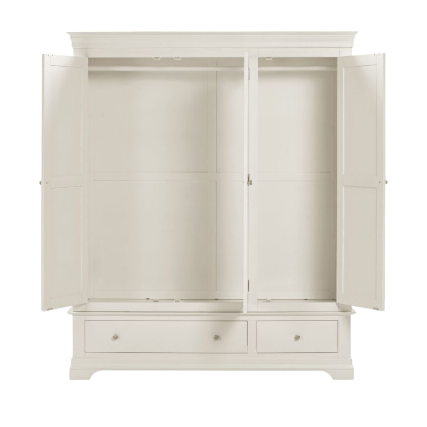 Bordeaux 3 Door Wardrobe Ivory Modern Storage Solution