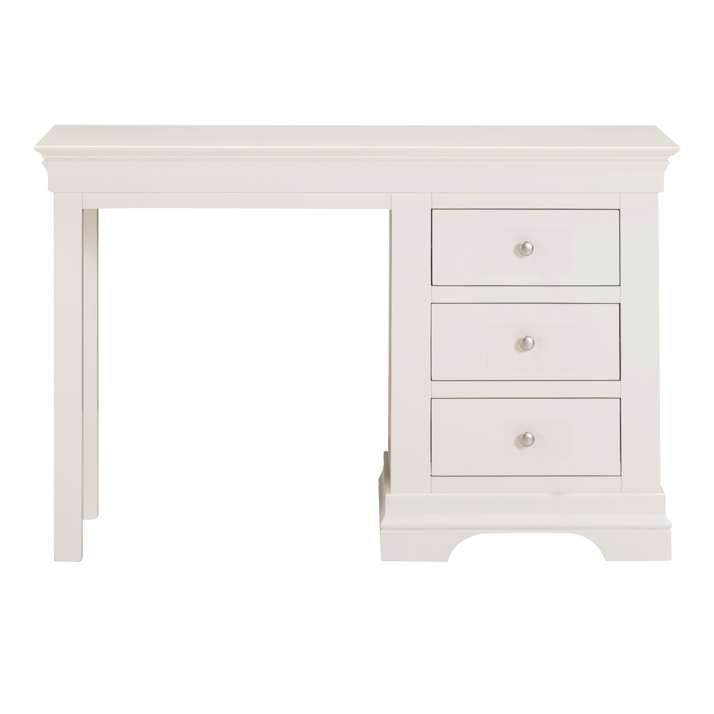 Bordeaux 3 Drawer Dressing Table Ivory Vanity Desk