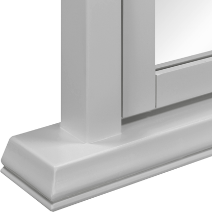 Bordeaux Dressing Table Mirror Pebble Grey Elegant Wall Mirror