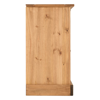 Corona 3 Drawer Chest – Distressed Waxed Pine Storage