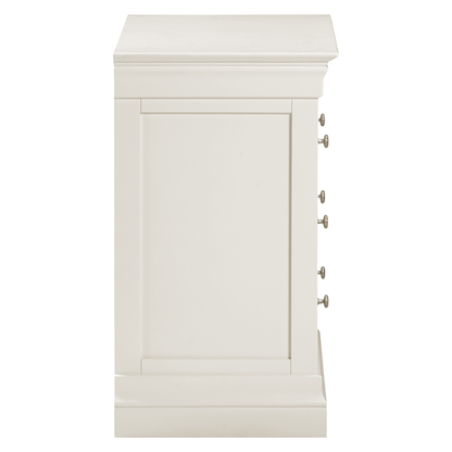 Bordeaux 3 Drawer Chest Ivory Storage Unit