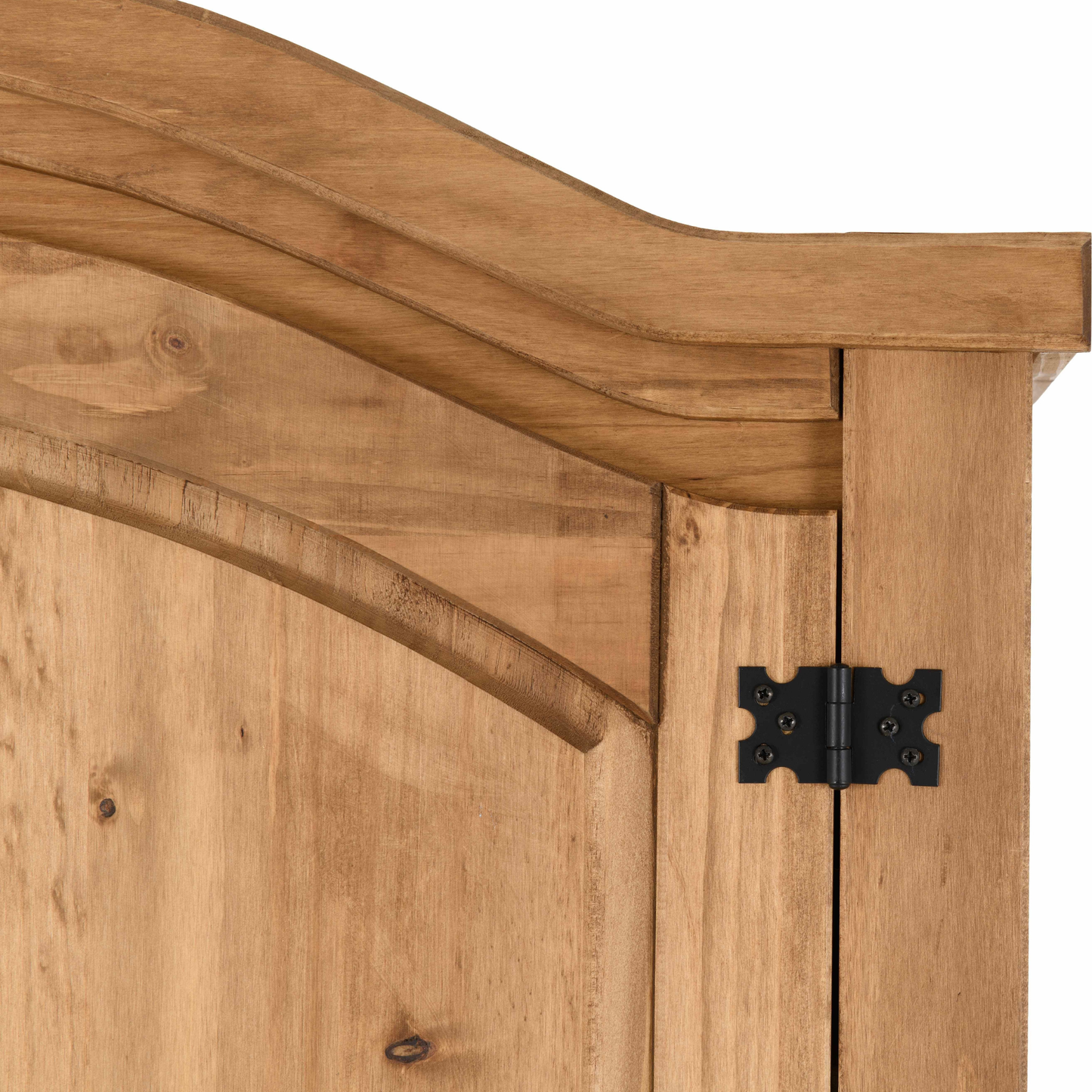 Corona 2 Door Wardrobe Distressed Waxed Pine