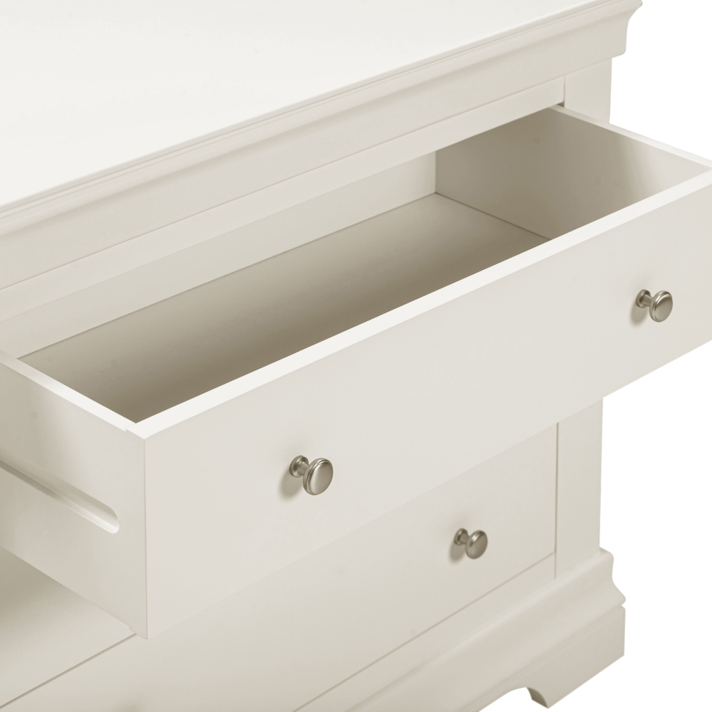 Bordeaux 3 Drawer Chest – Ivory Storage Solution