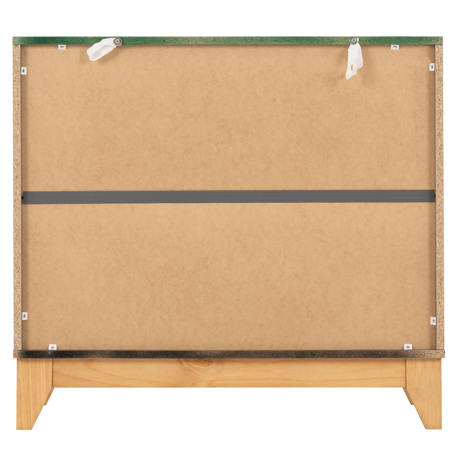Cleveland 3 Drawer Chest White/Grey Metal Effect Storage