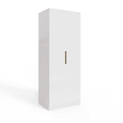 FWStyle Veloce 2 Door Wardrobe – White Gloss & Oak
