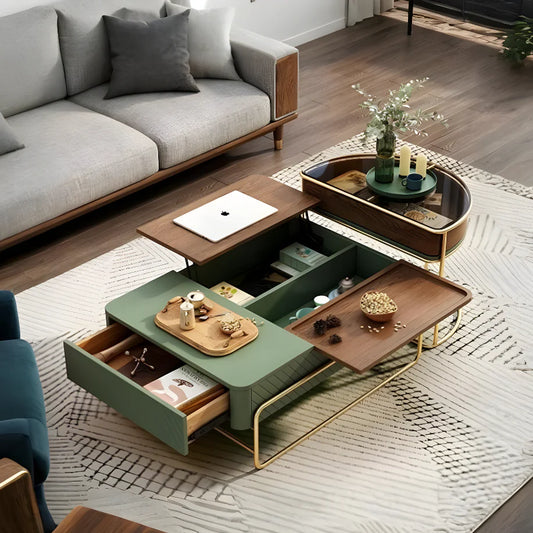 Bagnell Lift Up Coffee Table, Walnut, Extendable Coffee Table