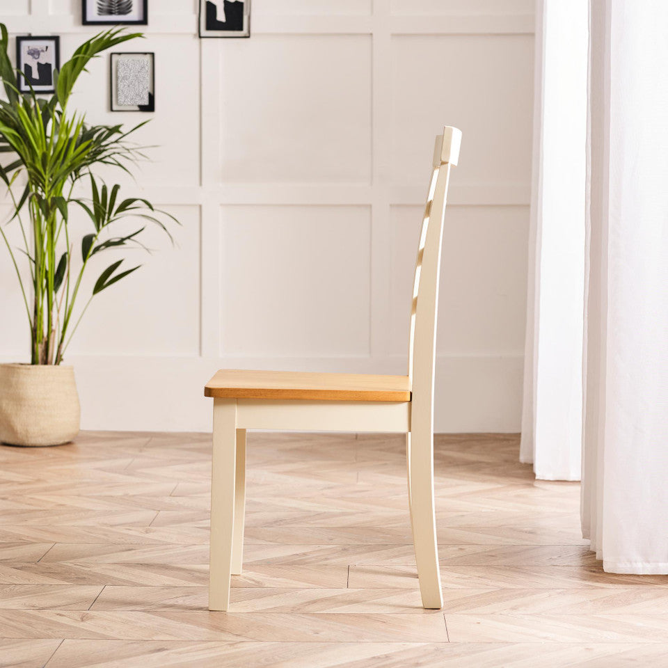 Salcombe Extending Rectangular Wooden Table with 2 Whitby Chairs & 1 Small Bench