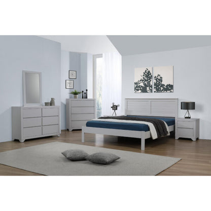 Wilmot Grey 6 Drawer Dresser – Modern Chest of Drawers Bedroom Storage Unit
