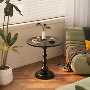 Xanthe Small Round Side Table, Black or White