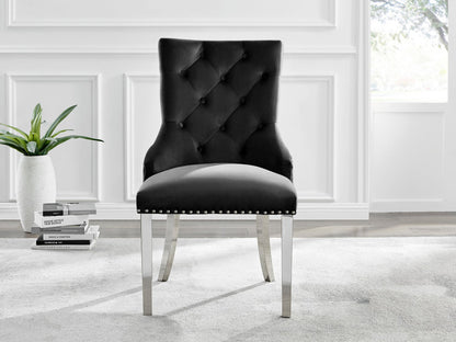 Atlanta 4 Table & 4 Velvet Belgravia Chairs
