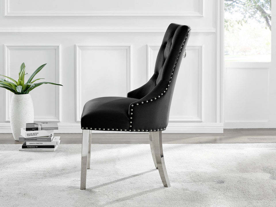 Atlanta 4 Table & 4 Velvet Belgravia Chairs