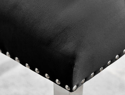 Novara 100Cm Silver & 4 Velvet Belgravia Chairs