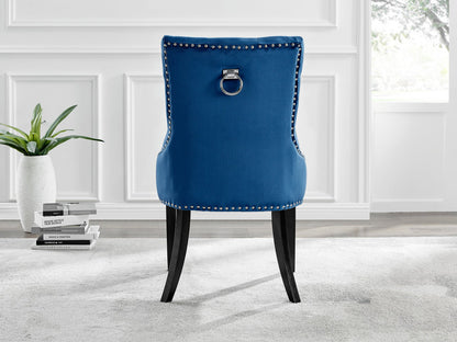 Imperia 4 Black Dining Table and 4 Belgravia Black Leg Chairs