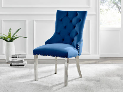 Atlanta 4 Table & 4 Velvet Belgravia Chairs