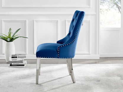 Atlanta 4 Table & 4 Velvet Belgravia Chairs