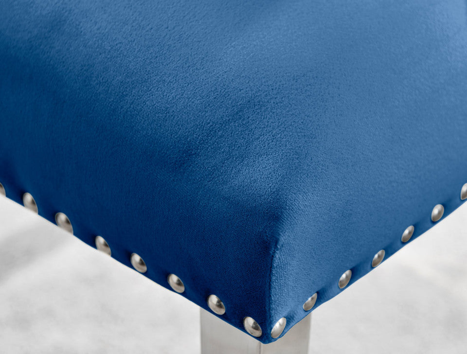 Atlanta 4 Table & 4 Velvet Belgravia Chairs