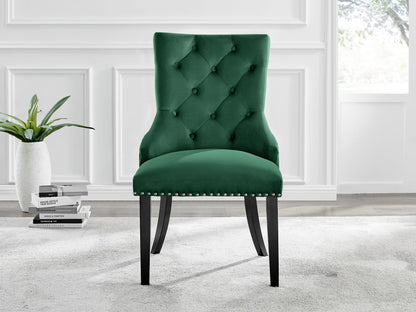 Imperia 4 Black Dining Table and 4 Belgravia Black Leg Chairs