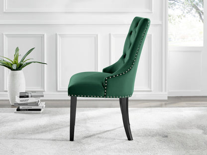 Imperia 4 Black Dining Table and 4 Belgravia Black Leg Chairs