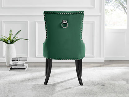 Imperia 4 Black Dining Table and 4 Belgravia Black Leg Chairs