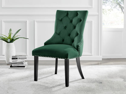 Imperia 4 Black Dining Table and 4 Belgravia Black Leg Chairs