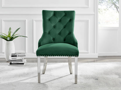 Atlanta 6 Table & 6 Velvet Belgravia Chairs