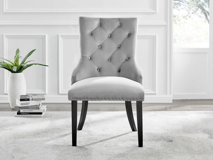 Imperia 4 Black Dining Table and 4 Belgravia Black Leg Chairs