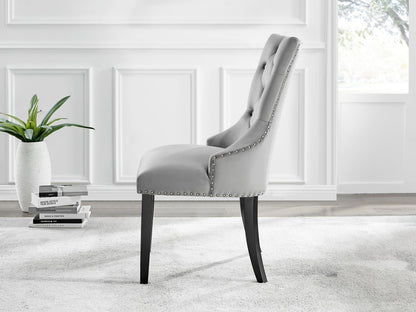 Imperia 4 Black Dining Table and 4 Belgravia Black Leg Chairs