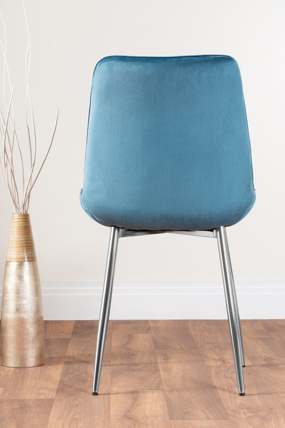 Giovani Round Grey Large 120cm Table and 6 Pesaro Silver Leg Chairs